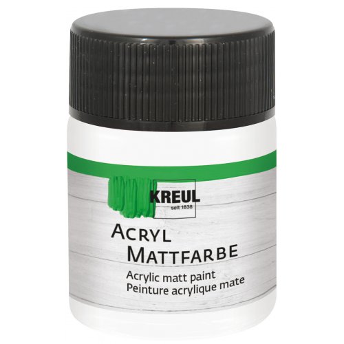 Akrylová barva matná KREUL 50 ml BÍLÁ