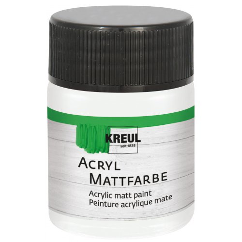 Akrylová barva matná KREUL 50 ml PASTEL BÍLÁ