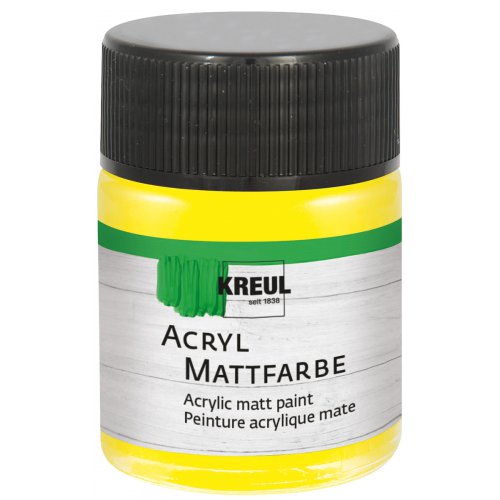 Akrylová barva matná KREUL 50 ml ŽLUTÁ