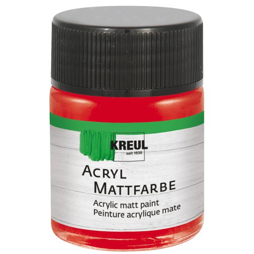 Akrylová barva matná KREUL 50 ml TMAVÁ ČERVENÁ