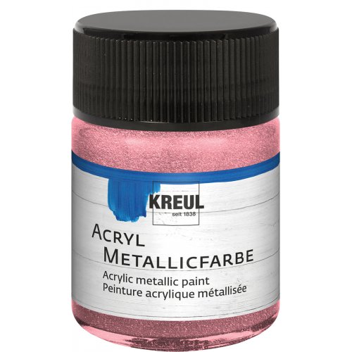 Akrylová barva metalická KREUL 50 ml světle růžová