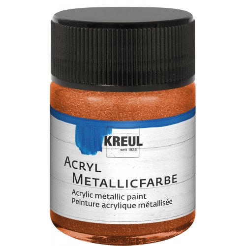 Akrylová barva metalická KREUL 50 ml měděná