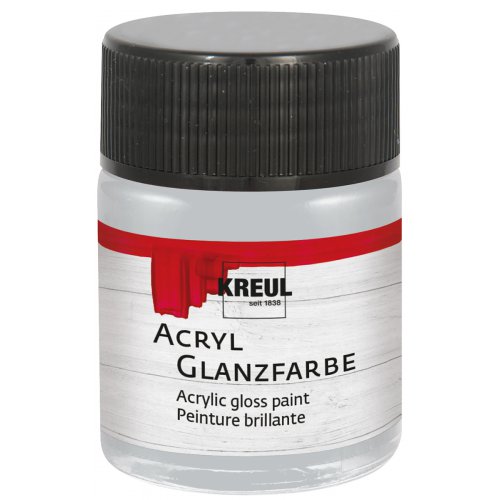Akrylová barva lesklá KREUL 50 ml STŘÍBRNÁ