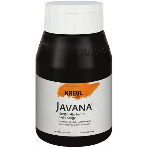 Barva na světlý textil JAVANA 500 ml ČERNÁ