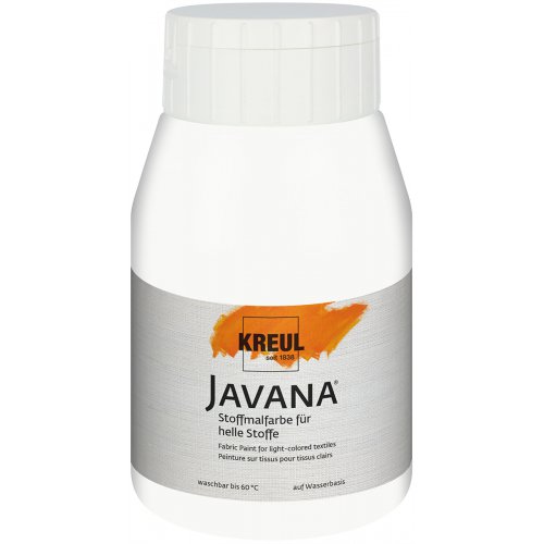 Barva na světlý textil JAVANA 500 ml BÍLÁ