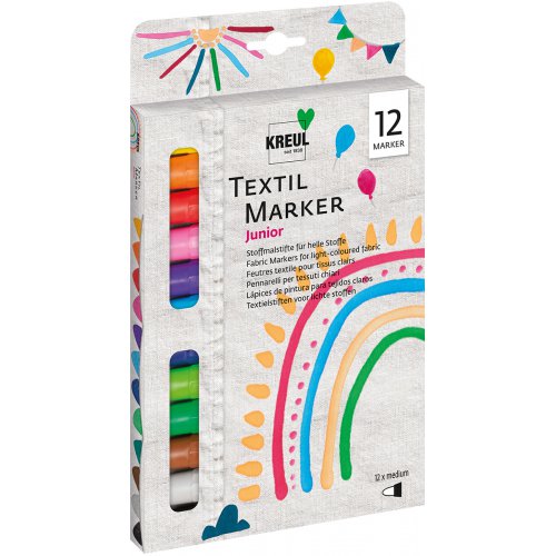 Sada Fix na textil KREUL JUNIOR medium 12 ks