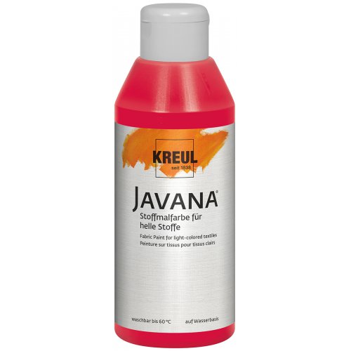 Barva na světlý textil JAVANA 250 ml KARMÍNOVÁ ČERVENÁ