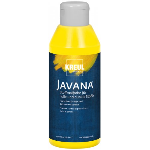 Barva na světlý a tmavý textil JAVANA 250 ml ŽLUTÁ