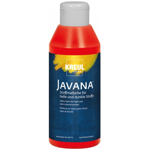 Barva na světlý a tmavý textil JAVANA 250 ml ČERVENÁ