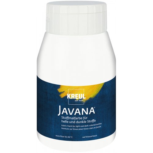 Barva na světlý a tmavý textil JAVANA 500 ml BÍLÁ