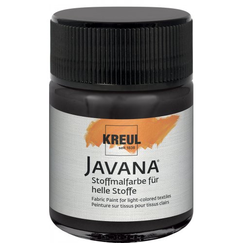 Barva na světlý textil JAVANA 50 ml ČERNÁ