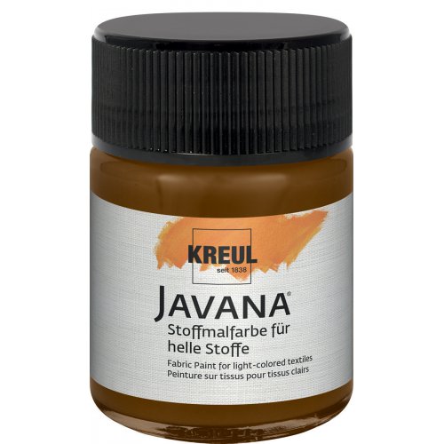 Barva na světlý textil JAVANA 50 ml TMAVÁ HNĚDÁ