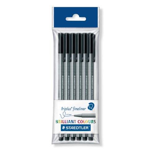 Liner Triplus STAEDTLER 6 ks ČERNÁ