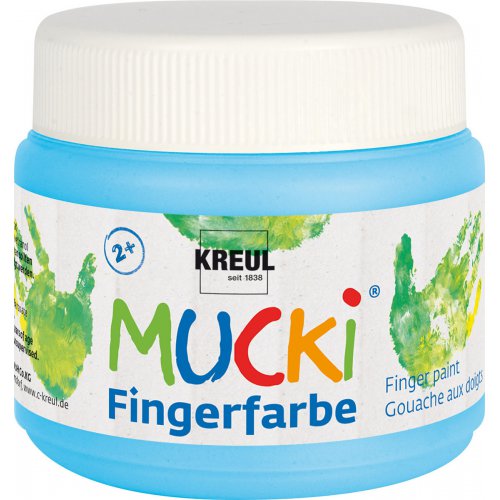 Prstová barva MUCKI 150 ml SVĚTLÁ MODRÁ