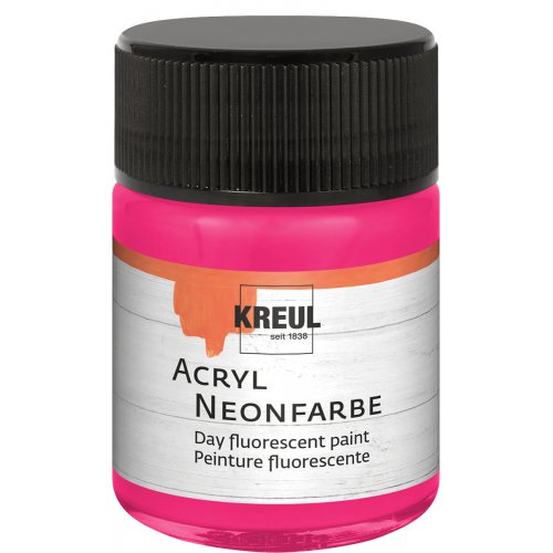 Akrylová barva neonová KREUL 50 ml růžová