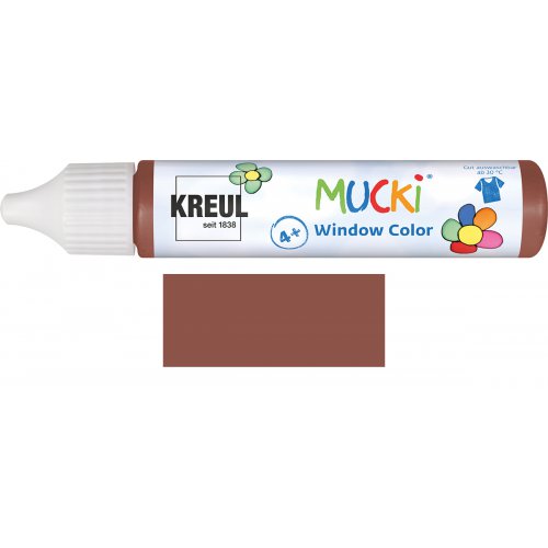 Barva na sklo MUCKI WINDOW COLOR 29 ml TMAVÁ HNĚDÁ