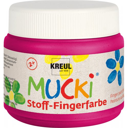 Prstová barva na textil MUCKI 150 ml RŮŽOVÁ