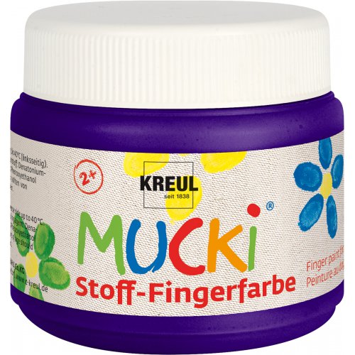 Prstová barva na textil MUCKI 150 ml FIALOVÁ