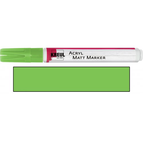 Akrylový marker matný KREUL medium zelený