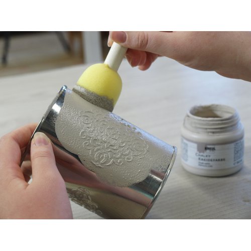 Křídová barva CHALKY PAINT 150 ml BÍLÁ BAVLNA - Metalldose_KREUL Chalky Kreidefarbe_auftragen2.jpg