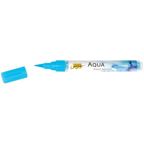 Aqua marker SOLO GOYA  azurová - CK18105_SOLO_GOYA_Aqua_Paint_Marker_open.jpg
