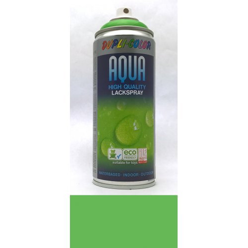 Sprej Aqua lak na vodní bázi zelenožlutá