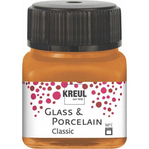 Barva na sklo a porcelán KREUL classic 20 ml METALICKÁ ZLATOBRONZOVÁ