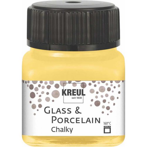 Barva na sklo a porcelán KREUL CHALKY 20 ml ŽLUTÝ SAFRAN