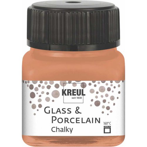 Barva na sklo a porcelán KREUL CHALKY 20 ml TERAKOTA ZEMĚ