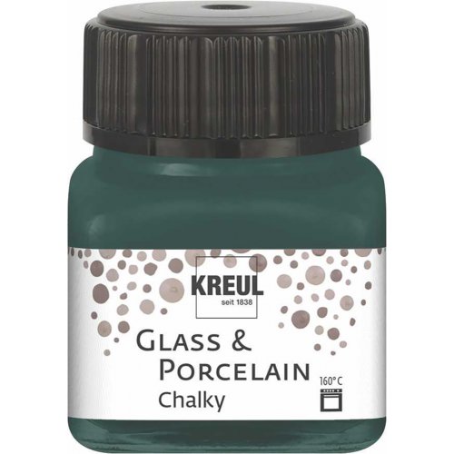 Barva na sklo a porcelán KREUL CHALKY 20 ml ZELENÁ CHATA