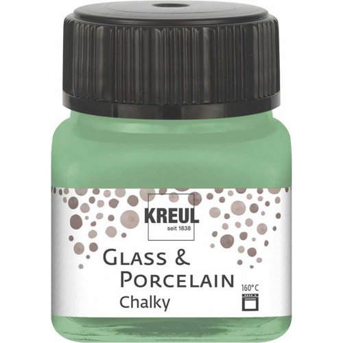 Barva na sklo a porcelán KREUL CHALKY 20 ml ROZMARÝNOVÁ ZELENÁ