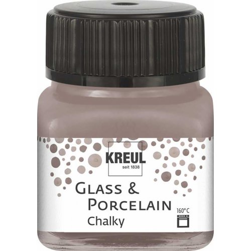 Barva na sklo a porcelán KREUL CHALKY 20 ml MLÉČNÁ MOCCA