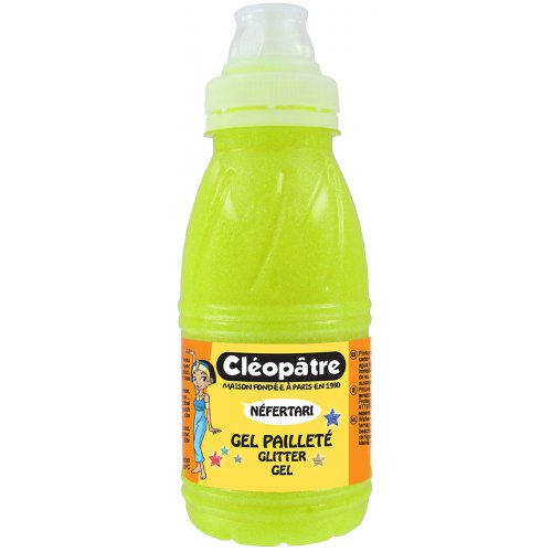 Třpytivý gel Cleopatre 250 ml NEON Žlutá