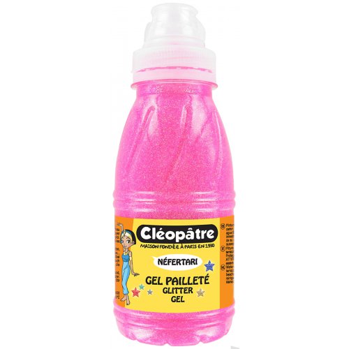 Třpytivý gel Cleopatre 250 ml NEON Růžová