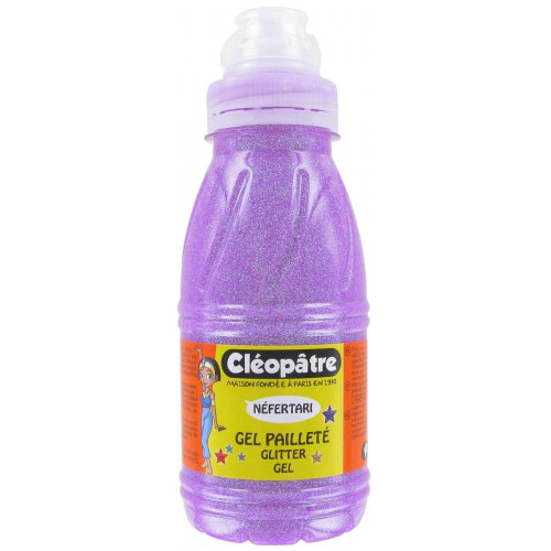 Třpytivý gel Cleopatre 250 ml NEON Fialová