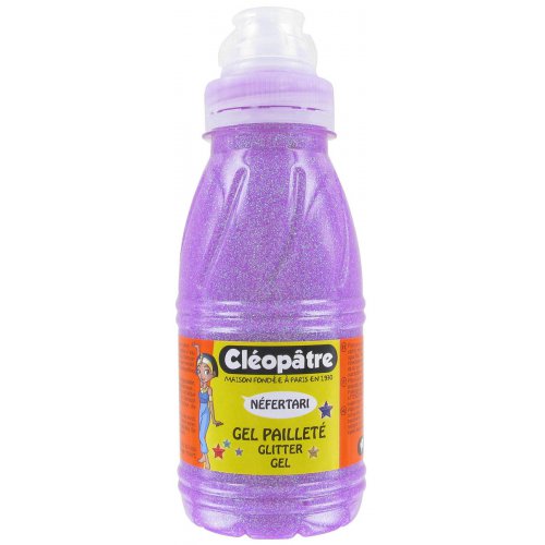 Třpytivý gel Cleopatre 250 ml NEON Fialová