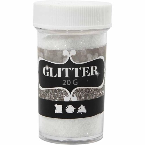 Glitter třpytky 20 g bílý