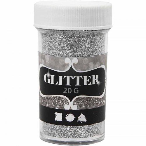 Glitter třpytky 20 g stříbrný