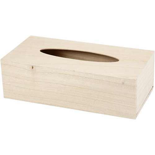 Dřevěná krabička na kapesníky 27 x 14 x 8 cm - obrázek