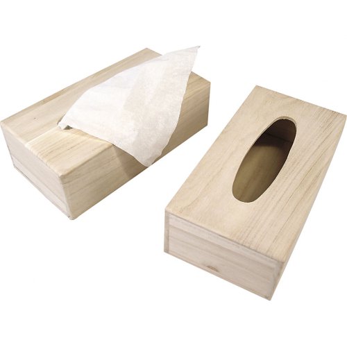 Dřevěná krabička na kapesníky 27 x 14 x 8 cm - obrázek