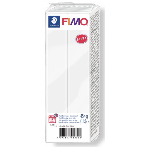FIMO soft BÍLÁ 454 g blok
