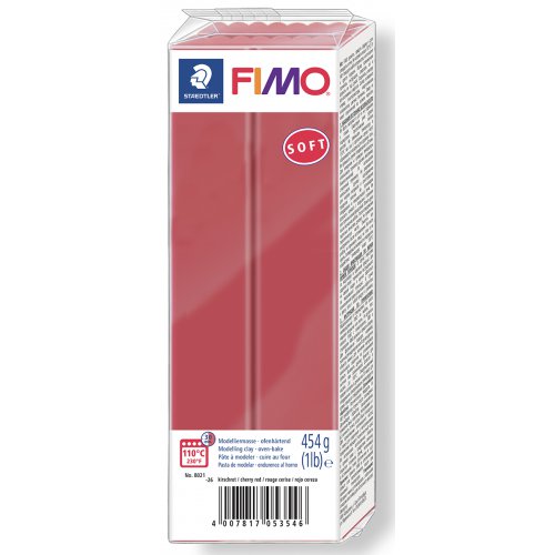 FIMO soft TMAVĚ ČERVENÁ 454 g blok