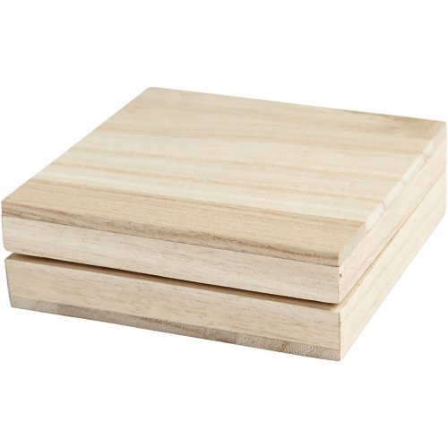 Dřevěná krabička 3 x 10 x 10 cm - obrázek