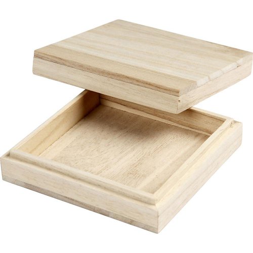Dřevěná krabička 3 x 10 x 10 cm