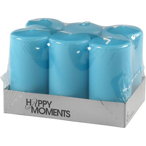 Svíčky sada 12 ks SVĚTLE MODRÁ - obrázek