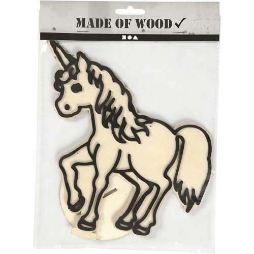 Dřevěná dekorace pro děti k ozdobení JEDNOROŽEC - CC791954_a.jpg