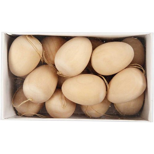 Dřevěné vajíčko na provázku, 15 kusů - CC544211_b.jpg