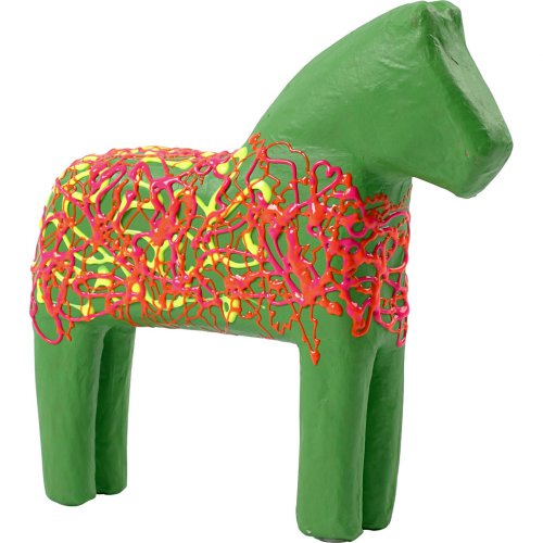 KŮŇ papírmašé 24,5 cm - obrázek