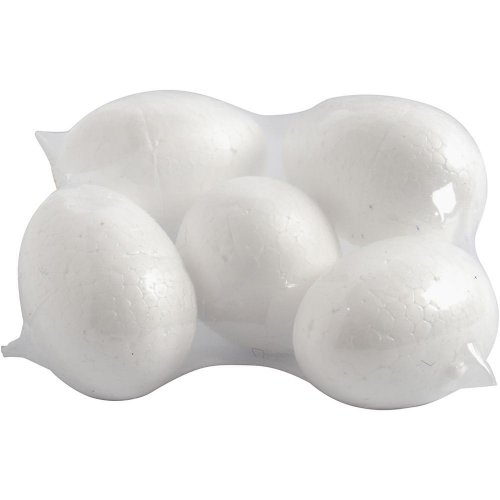 Polystyrenové vajíčko BÍLÉ 6 cm - 5 ks v balení - CC543200_a.jpg