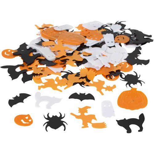 Flitry Halloween - černá, oranžová, bílá - obrázek